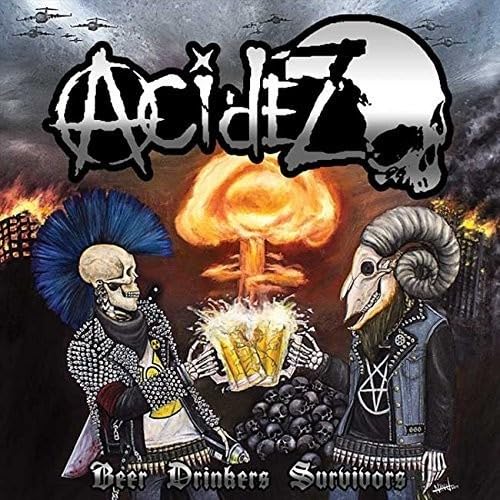 ACIDEZ - BEER DRINKERS SURVIVORS (RANDOM GREEN OR BLUE INSERT) - Vinyl R image 1