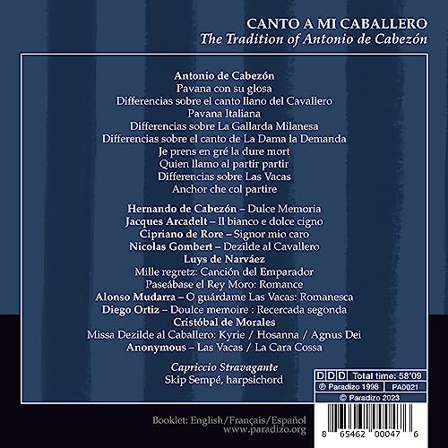 CAPRICCIO STRAVAGANT - CANTO A MI CABALLERO - CD image 2