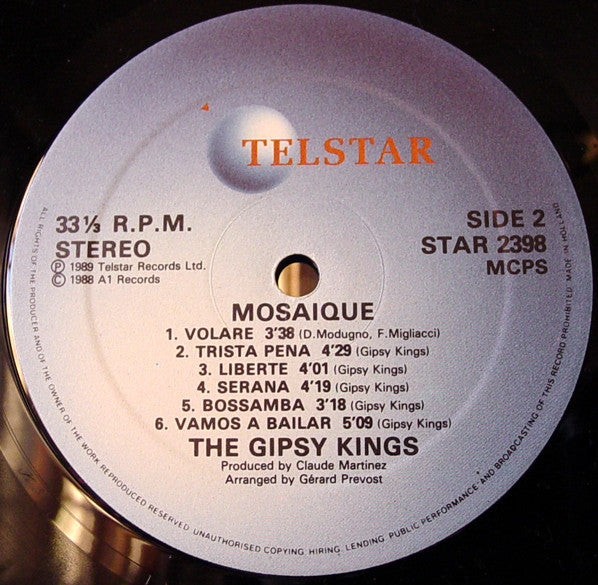 Gipsy Kings - Mosaique - Used Vinyl Record image 4