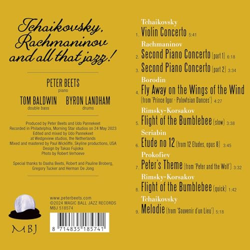 Peter Beets - Tchaikovsky, Rachmaninov and All That Jazz! - CD image 2