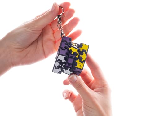 Mini Gear Cube Puzzle Game Key Ring - Non-book item image 2