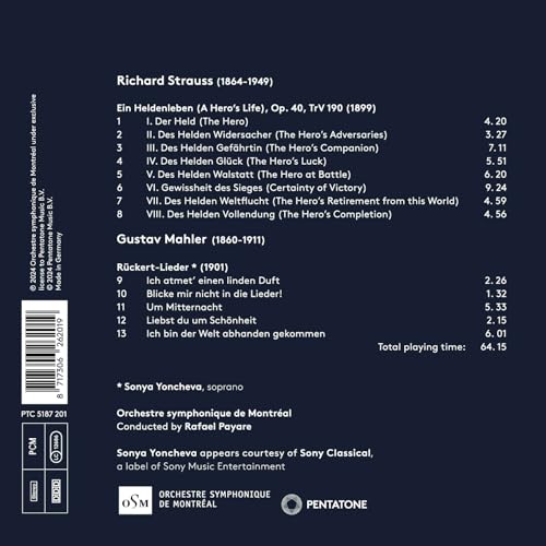 SONYA YONCHEVA  ORCH - STRAUSS EIN HELDENLEBEN & MAH - CD image 2