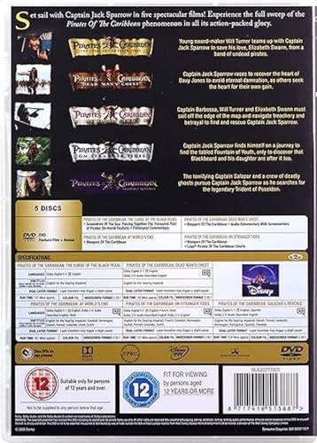 Pirates of the Caribbean: 5-movie Collection - DVD image 3