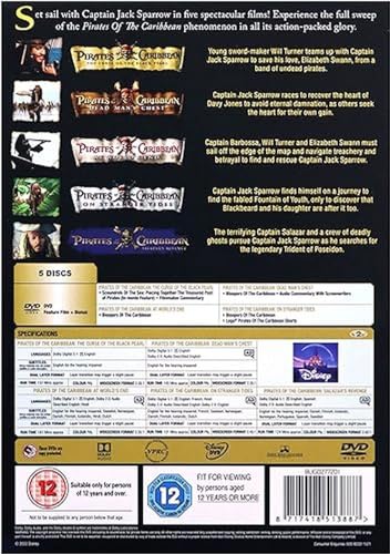 Pirates of the Caribbean: 5-movie Collection - DVD image 4