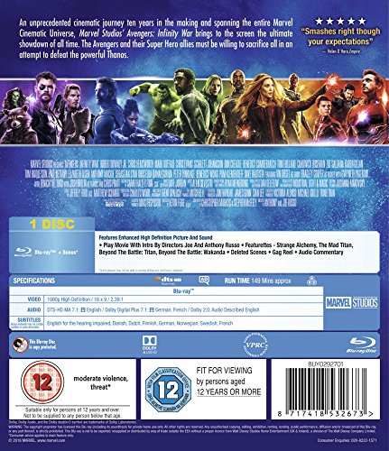 Avengers: Infinity War - Blu-ray image 4