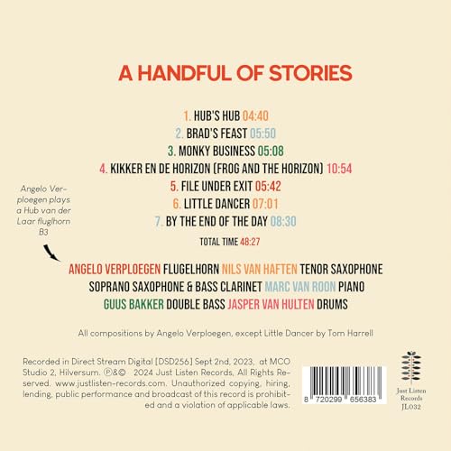 ANGELO VERPLOEGEN QU - A HANDFUL OF STORIES - CD image 2