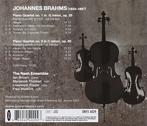 Nash Ensemble - Brahms: Piano Quartets 1 and 3 - CD image 2
