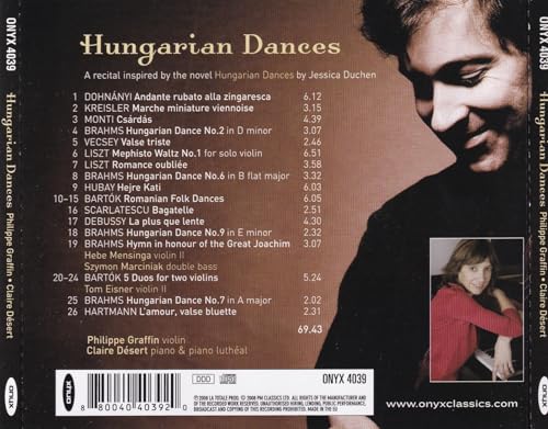 Philippe Graffin - Hungarian Dances - CD image 2