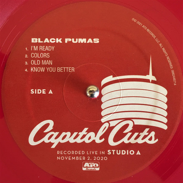 BLACK PUMAS - CAPITOL CUTS - LIVE FROM STUDIO A (RED VINYL) - Vinyl Re image 3