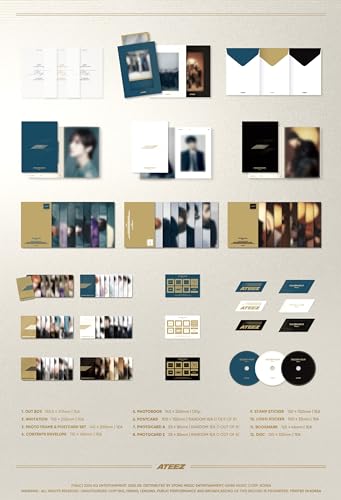 ATEEZ - 10th Mini Album [Golden Hour: Part. 1] (Blue Hour. Diary. Gold image 2