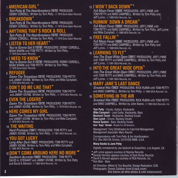 Tom Petty And The He - Greatest Hits - Used CD image 4