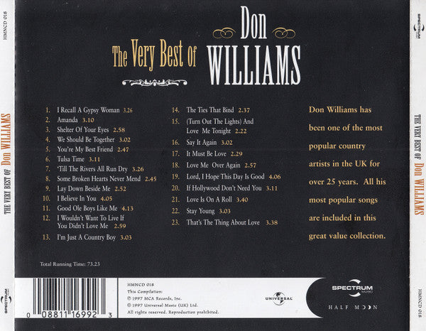 Don Williams - Very Best Of - CD image 2
