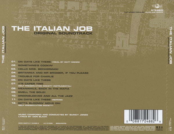 Quincy Jones - Italian Job (Original Soundtrack) - Used CD image 2