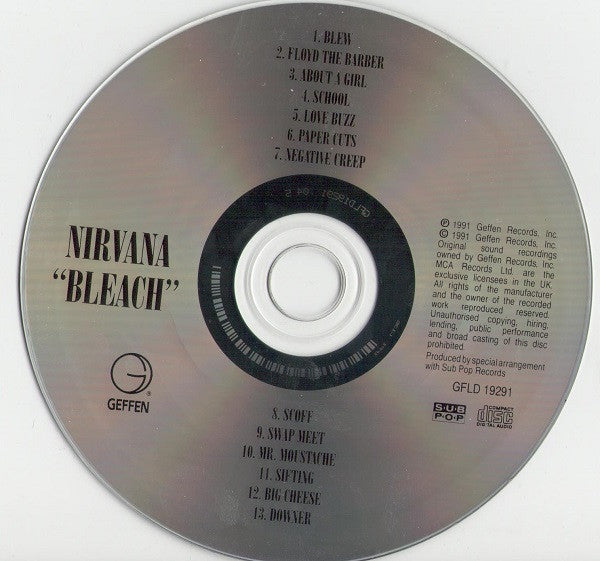 Nirvana - Bleach - Used CD image 2
