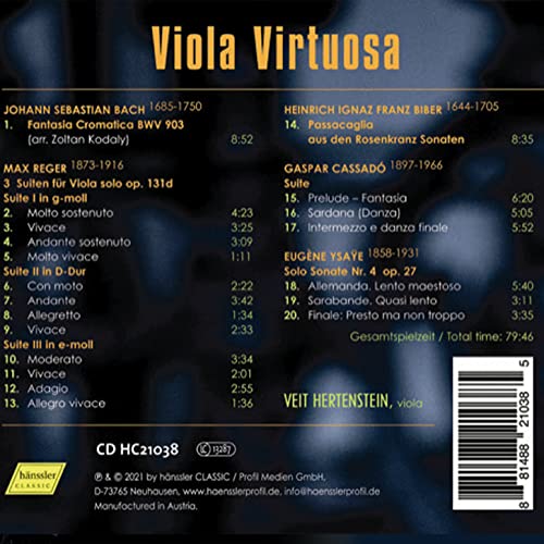 BACH - VIOLA VIRTUOSA - CD image 2