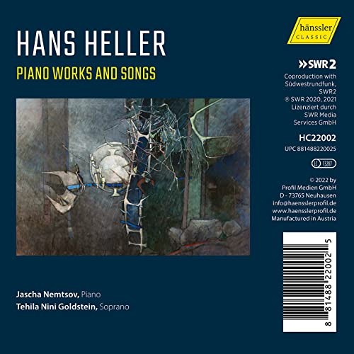NEMSTOV/GOLDSTEIN - HELLERPIANO WORKS AND SONGS - CD image 2