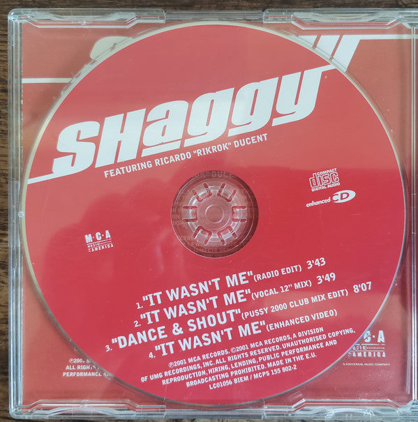 Shaggy - It Wasn't Me - Used CD image 3