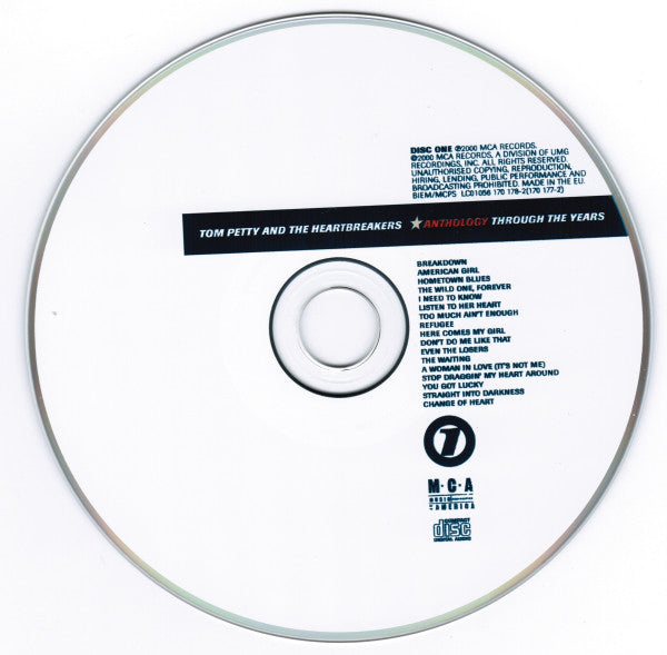 Tom Petty And The He - Anthology - Through The Years - Used CD image 4