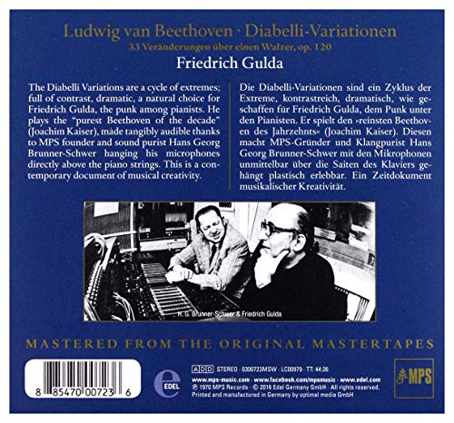 Friedrich Gulda - Diabelli-Variationen - CD image 2