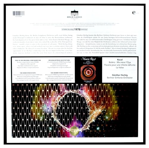 GUNTHER HERBIG / BER - RAVEL SYMPHONIC WORKS (REMAST - Vinyl Record image 2