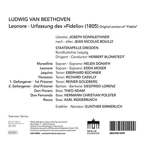 HERTBERT BLOMSTEDT - LEONORE (ORIGINAL VERSION FROM - CD image 2
