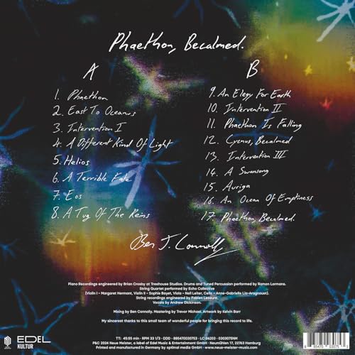 BEN J. CONNOLLY - PHAETHON  BECALMED - Vinyl Record image 2