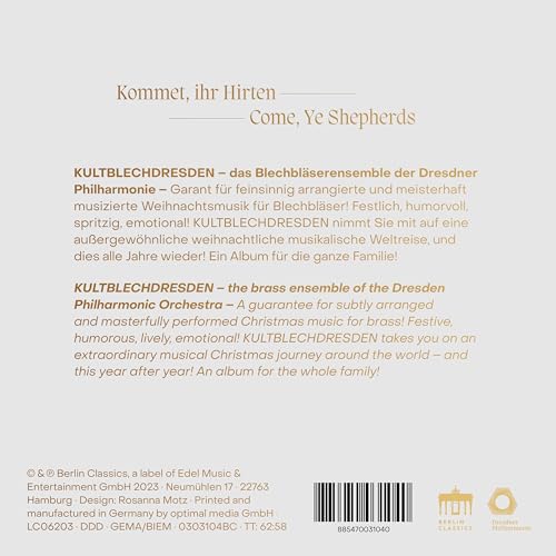 KultBlech, Steven Verhaert - Kommet ihr Hirten / Come Ye Shepards CD image 2