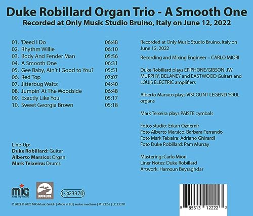 DUKE ROBILLARD - A Smooth One - CD image 2