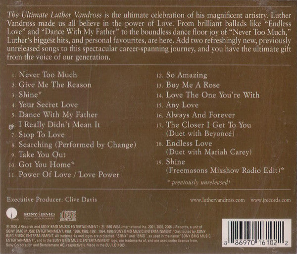 Luther Vandross - Ultimate - CD image 2