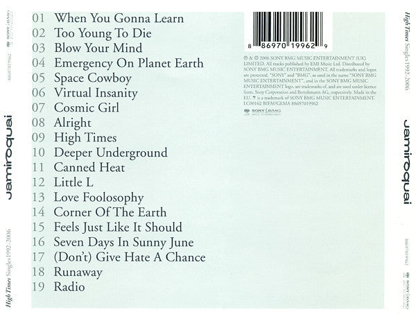 Jamiroquai - High Times (Singles 1992–2006) - CD image 2