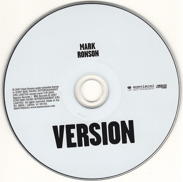 Mark Ronson - Version - Used CD image 3