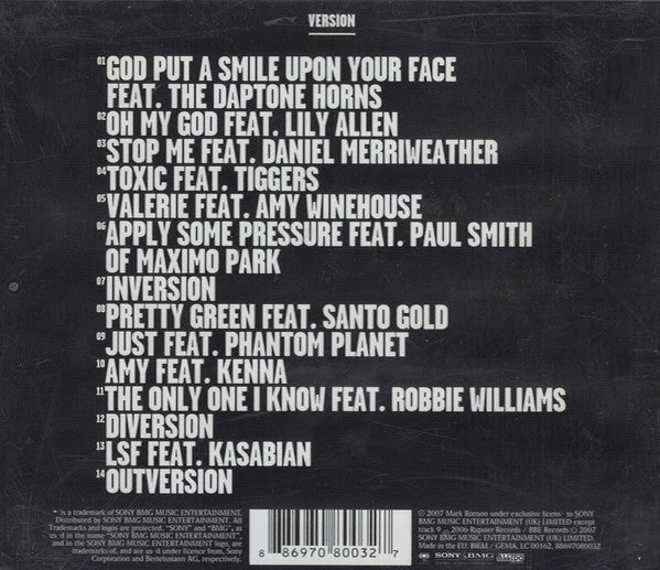 Mark Ronson - Version - Used CD image 7
