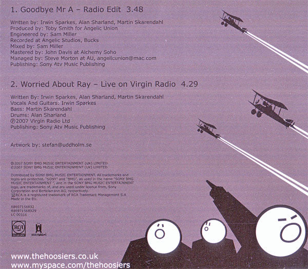 Hoosiers - Goodbye Mr A - Used CD image 3