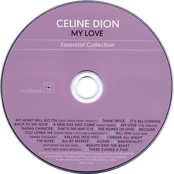 Celine Dion - My Love (The Essential Collection) - CD image 2