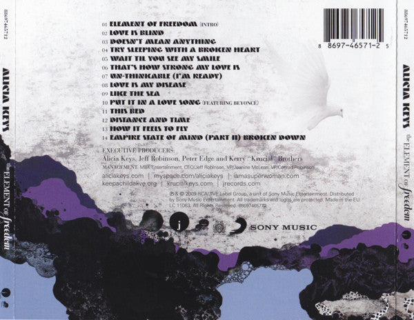 Alicia Keys - Element Of Freedom - CD image 2