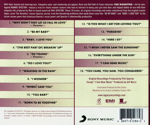Ronettes - Be My Baby: The Very Best Of - CD image 2
