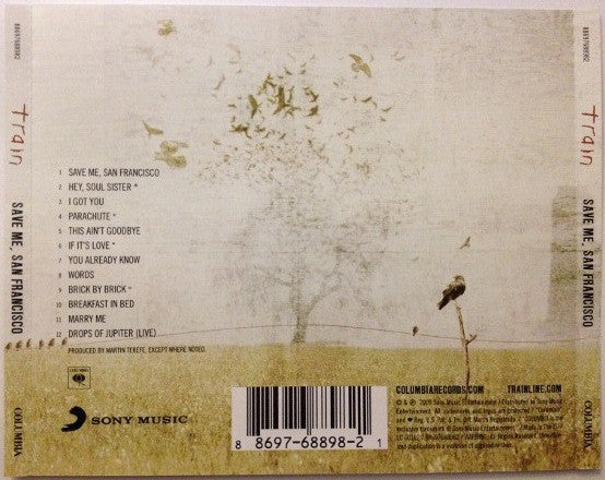 Train - Save Me, San Francisco - Used CD image 2