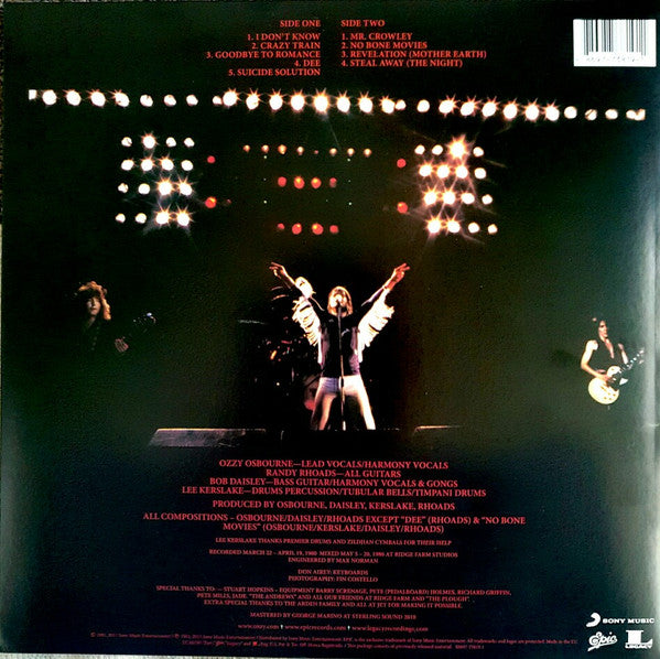 Osbourne - Blizzard Of Ozz - Vinyl Record VINYL LONGPLAY 33 1/3 image 2