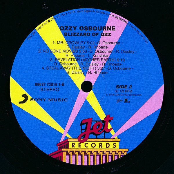 Osbourne - Blizzard Of Ozz - Vinyl Record VINYL LONGPLAY 33 1/3 image 5
