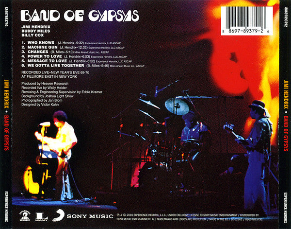 Jimi Hendrix - Band Of Gypsys - CD image 3