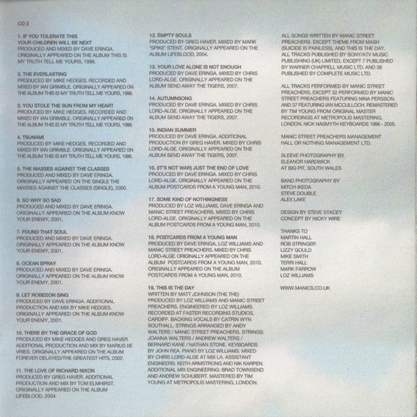 Manic Street Preache - National Treasures - The Complete Singles - CD image 6
