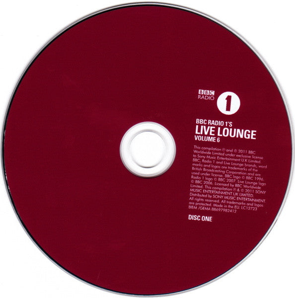 Various - BBC Radio 1's Live Lounge - Volume 6 - Used CD image 2