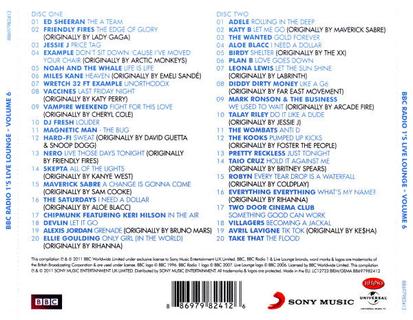 Various - BBC Radio 1's Live Lounge - Volume 6 - Used CD image 4