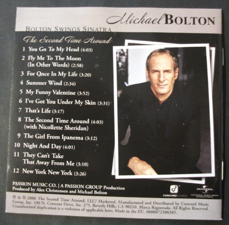 Michael Bolton - Bolton Swings Sinatra - Used CD image 2