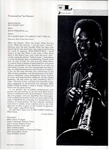 Miles Davis - In A Silent Way - Vinyl Record image 2