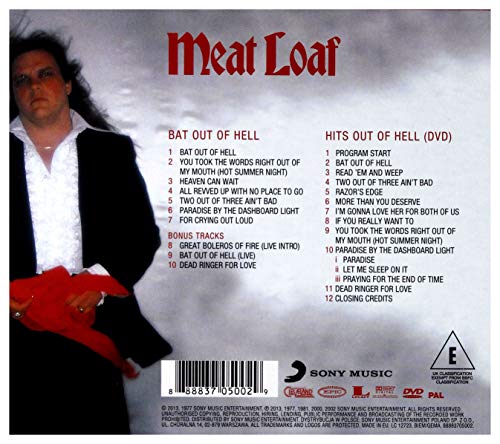 Meat Loaf - Bat Out Of Hell & Hits Out Of Hell DVD - CD image 2