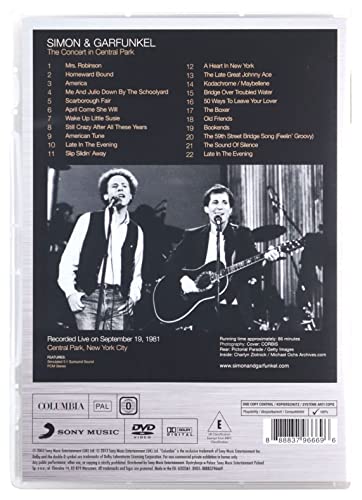 Simon & Garfunkel - Concert In Central Park - DVD image 3