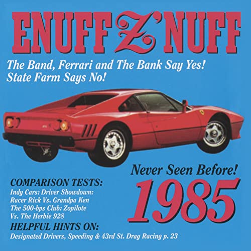 ENUFF Z'NUFF - 1985 (BLUE & RED STARBURST) - Vinyl Record image 3