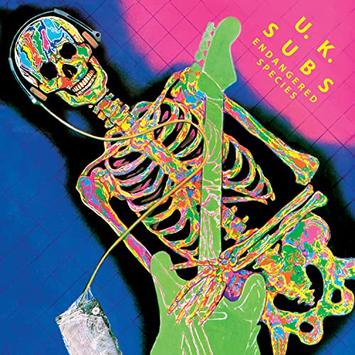 UK SUBS - ENDANGERED SPECIES (TRANSLUCENT BLUE) - Vinyl Record image 1