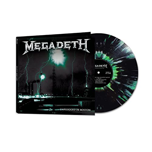 MEGADEATH - UNPLUGGED IN BOSTON - GREEN & BLACK SPLATTER - Vinyl Record image 1